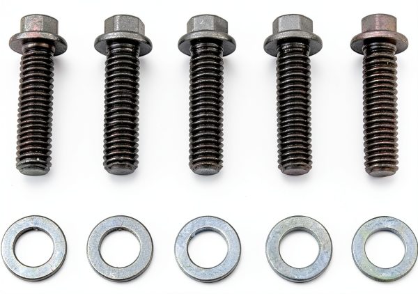 ARP 640-1250 Black Oxide 1/4-20" RH Thread 1.250" UHL 12-Point Bolt with 5/16" Socket and Washer, (Set of 5)-0