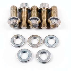 ARP 712-1000 Stainless Steel 5/16-24" Fine RH Thread 1.000" UHL 12-Point Bolt with 3/8" Socket and Washer, (Set of 5)-0